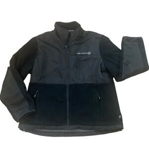 Black‎ Fleece Full Zip Winter Jacket Coat Size XL